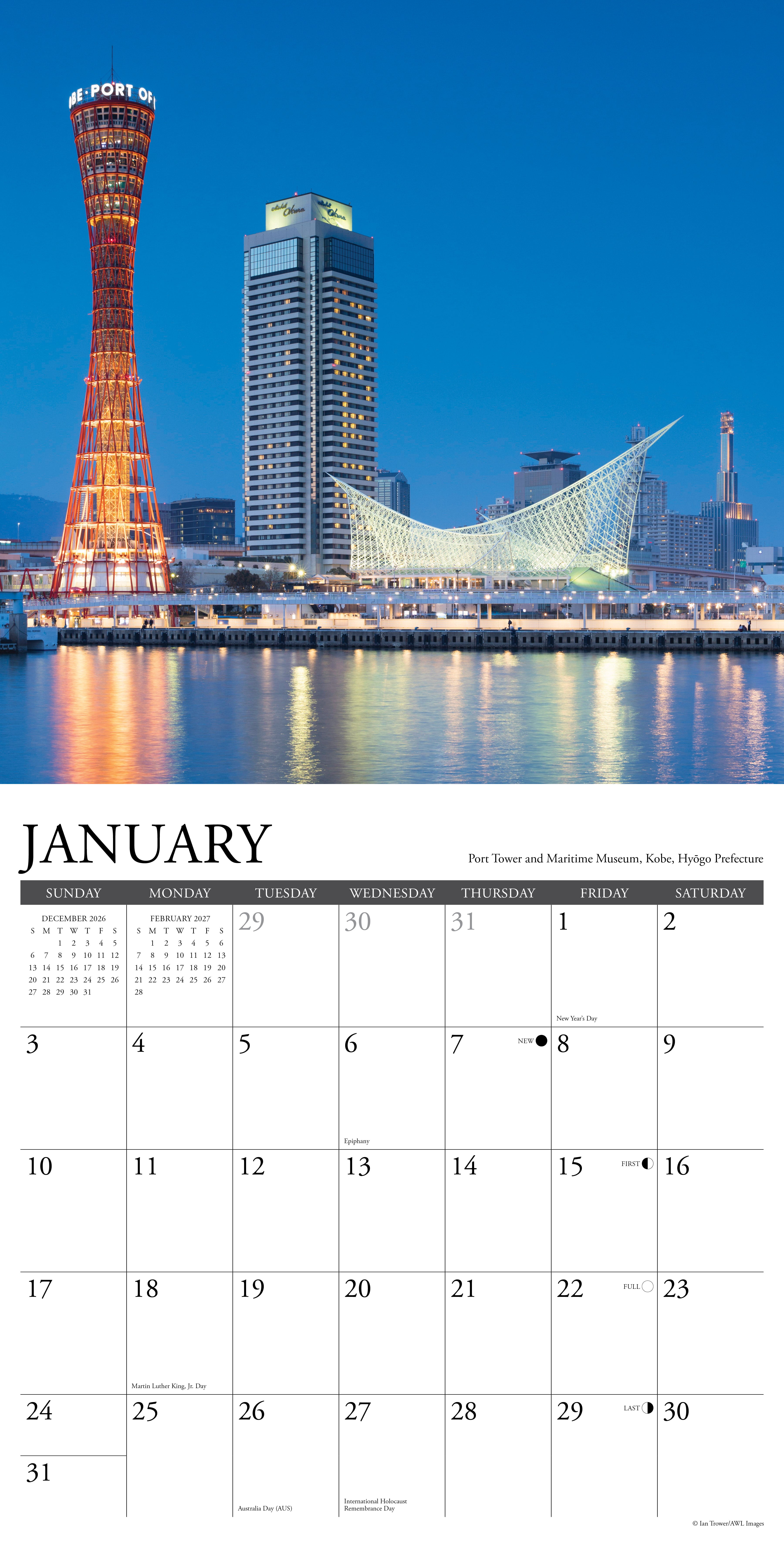 Willow Creek Press, Japan 2027 Wall Calendar