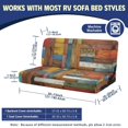 thumbnail image 7 of Uourmeti Colored Wooden Board RV Jackknife Sofa Cover Comfortable, Suitable for Camping Travel, RV Dinette Cushion Covers Suitable for Sofa Bed, 7 of 7