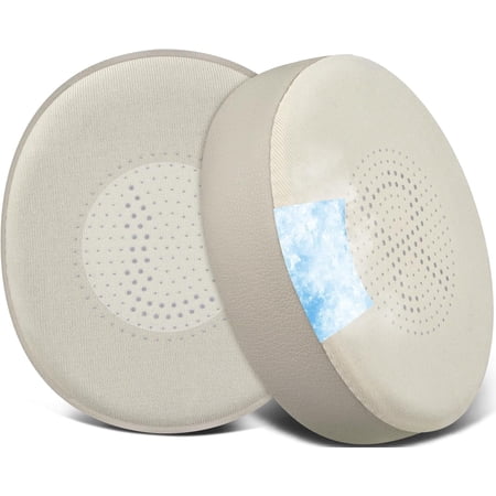 SOULWIT Cooling Gel Earpads Replacement for Jabra Evolve2 65 (Evolve 2 65MS 65UC MS UC)/Evolve2 40 (40UC 40MS USB)/Elite 45h On-Ear Wireless Headset, Ear Pads Cushions with Ice Silk Fabric