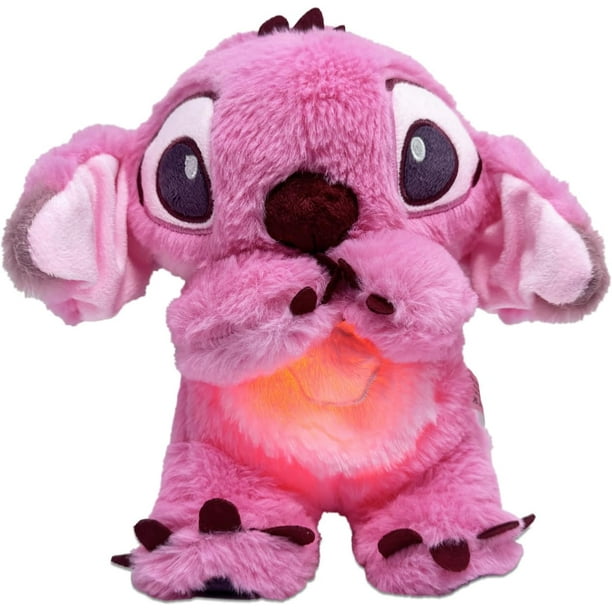 Peluche que respira Shaofei Stitch con música y luces rosa
