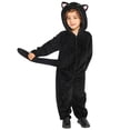 thumbnail image 5 of LIIPEE Kids Halloween Costumes Boys Girls Unisex Cute Onesies Black Cat Fancy Dress Up Clothes,XL, 5 of 8