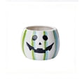 thumbnail image 6 of Halloween Ceramic Pumpkin Candle Holders, Striped Jack O Lantern Mini Planter Decor for Fall Tabletop, 6 of 7