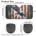 thumbnail image 5 of KUIFORTI Eagle Car Windshield Sun Shade Foldable American Flag Sunshade Front Window Cover Sun Visor Protector Accessories for Truck SUV Sedan Hatchback Van (66.53×34.44 Inch), 5 of 6