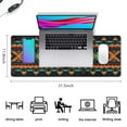 thumbnail image 6 of Rectangle Boho Style Mandala Mouse Mat, Gothic Cool Mousepad with Design, Large Non-Slip Rubber Gaming Mouse Pad with Stitched Edges, Office Mouse Pad for Women Men Kids, 31.5x11.8in, 6 of 7