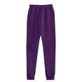 thumbnail image 5 of Women 2 Piece Sweatsuits Sets Lounge Hoodie Tracksuits Baggy Cozy Sweatpant Fall Winter Jogging Suit with Pockets Purple S, 5 of 6