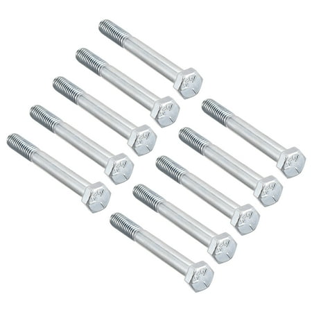 

5/16 -18x2-3/4 Hex Bolts Grade 5 UNC Carbon Steel Silver 10 Pack