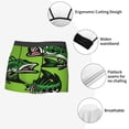 thumbnail image 3 of Salouo cartoon largemouth bass fish Print Men's Boxer Briefs,Breathable Underwear Elastic Waistband Briefs for Men-Small, 3 of 5