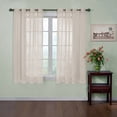 thumbnail image 3 of Arm & Hammer Curtain Fresh Odor-Neutralizing Sheer Voile Grommet Single Curtain Panel, Off-White, 59 x 95, 3 of 9