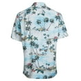 thumbnail image 3 of Campia Men's Rayon Print Shirt Big and Tall (Aqua - 96824, L), 3 of 6