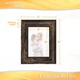 thumbnail image 2 of Langdon House 5x7 Barnwood Black Real Wood Picture Frames with Gold Accents, 6 Pack, Lumina Collection (US Company), 2 of 6