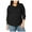 black, variant on Style & Co. Womens Waffle Knit Pullover Blouse, Black, Plus Size, 1X