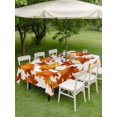 thumbnail image 3 of Outdoor Tablecloth with Umbrella Hole and Zipper, Thanksgiving Rectangle Table Cloth 52x70 Inch Waterproof Tablecloth, Fall Orange Pumpkin Maple Leaves Farmhouse Picnic Table Cover for Patio Camping, 3 of 7