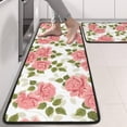 thumbnail image 2 of Kitchen Rugs Sets Of 2,Pioneer Flower Floral Print Pattern Anti Fatigue Kitchen Mat Rugs Non Slip Washable,Decorative Kitchen Floor Mats for Kitchen,Sink,Laundry,17"x47"+17"x47", 2 of 5