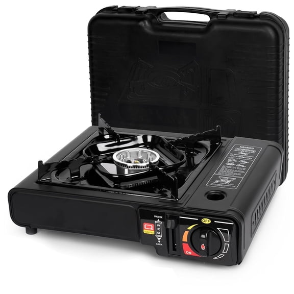 3500W Butane Camping Stove with Carrying Case & Free fire windproof, Portable Stove for Camping, Hiking, Emergencies, Tailgating Essentials