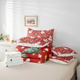 thumbnail image 5 of Feelyou Kawaii Snowman Kids Twin Bedding Sets 7-Piece, Green Christmas Tree Bedding Comforter Set, Cartoon Love Heart Reversible Sheet Sets, Microfiber Bedroom Decor, 5 of 7