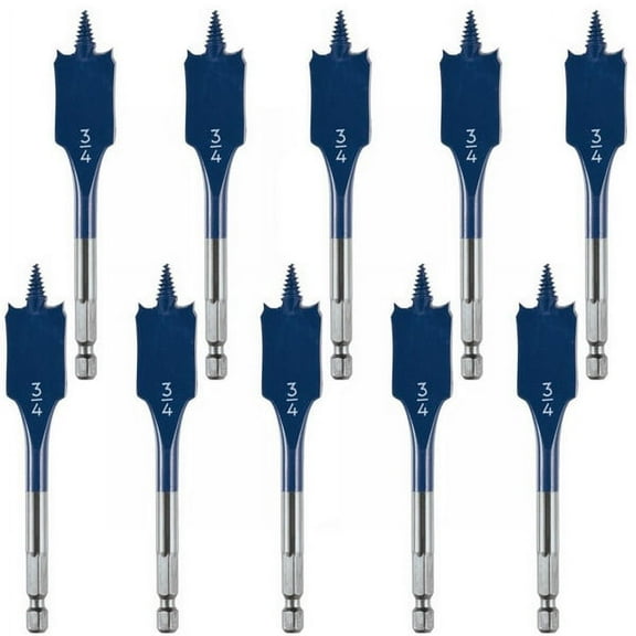 Bosch 10 Pack of 3/4 In. x 4 In. Daredevil Spade Bits - DSBS1009B-10PK