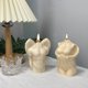 thumbnail image 3 of Molde corporal de silicona para velas, molde de epoxi macho femenino 3D para yeso de cera de soja, mujer B Feliz Sencillez, 3 of 5