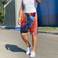 thumbnail image 3 of Daiia Vibrant Hummingbird Watercolor Art Mens Woven Stretch Pajama Short,Short Pajama Pants-Small, 3 of 7