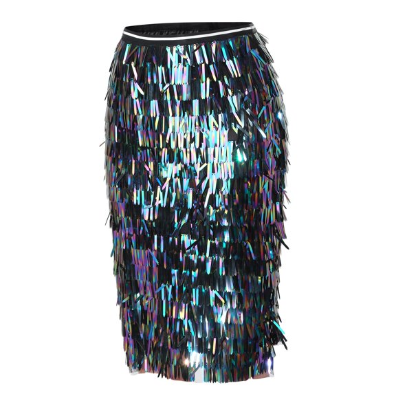 Vedolay Womens Skirt Women's Plus Size A-Line Kate Skirt Long Length,Black M