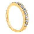 thumbnail image 3 of Mauli Jewels Rings for Women 1/2 Carat Channel Prong Setting Diamond Wedding Band Prong 10K Solid Rose, White & Yellow Gold, 3 of 6