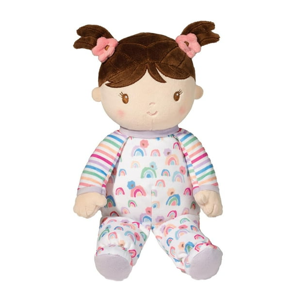 Muñeca de peluche Douglas Isabelle Rainbow Stripe Soft 33 cm
