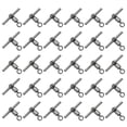 thumbnail image 1 of Unique Bargains T-Shape Fishing Swivels 103Lbs Swivels Fishing Tackle 3-Way Cross Line Swivels, 30 Pack, 1 of 8