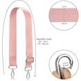 thumbnail image 5 of XINQIHANG Allzedream Grand Sangle de Remplacement pour Sac à Bandoulière Réglable, Rose-Argent Matériel, Grand:1.5 Po (3.8cm), Moderne, 5 of 5