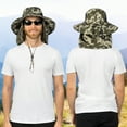 thumbnail image 3 of SUN CUBE Fishing Hat Sun Hat for Men, Women, Hiking Sun Hat with Neck Flap, Wide Brim, Chin Strap, Safari Summer Bucket Boonie Hat, UPF 50+ Outdoor Protection, Packable Breathable Mesh (Camo Green), 3 of 8