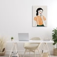 thumbnail image 3 of Stupell Industries Modern Woman in Orange Blouse Canvas Art, 16 x 24, by Omar Escalante, 3 of 8