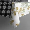 thumbnail image 5 of Pioneer Flower Floral Print Pattern Square Tablecloth,Waterproof Square Table Cover,Wipeable Spillproof Washable Table Cover for Home Kitchen Party Decor 60"x60"(152x152cm), 5 of 6