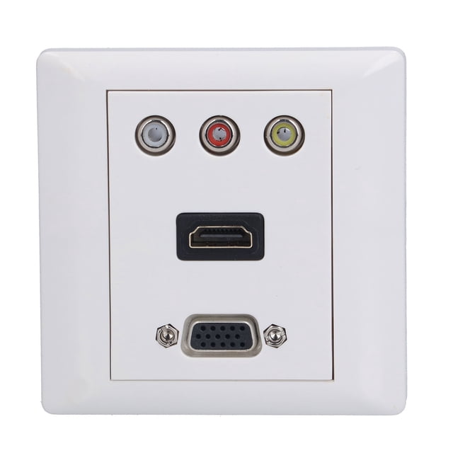 Panel De Pared De Video, Panel Multifunción Enchufe De Pared De Audio Y Video Portátil De Alta Resistencia Al Impacto Para Cine En Casa Para Televisión Digital