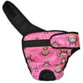 thumbnail image 5 of FDC Washable Female Dog Diaper Reusable for Large Big Breeds PINK Monkey sz Large (waist: 20" - 24"), 5 of 6