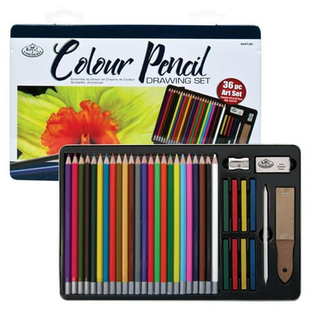 Royal & Langnickel Colour Pencil Drawing Set: 36 pc