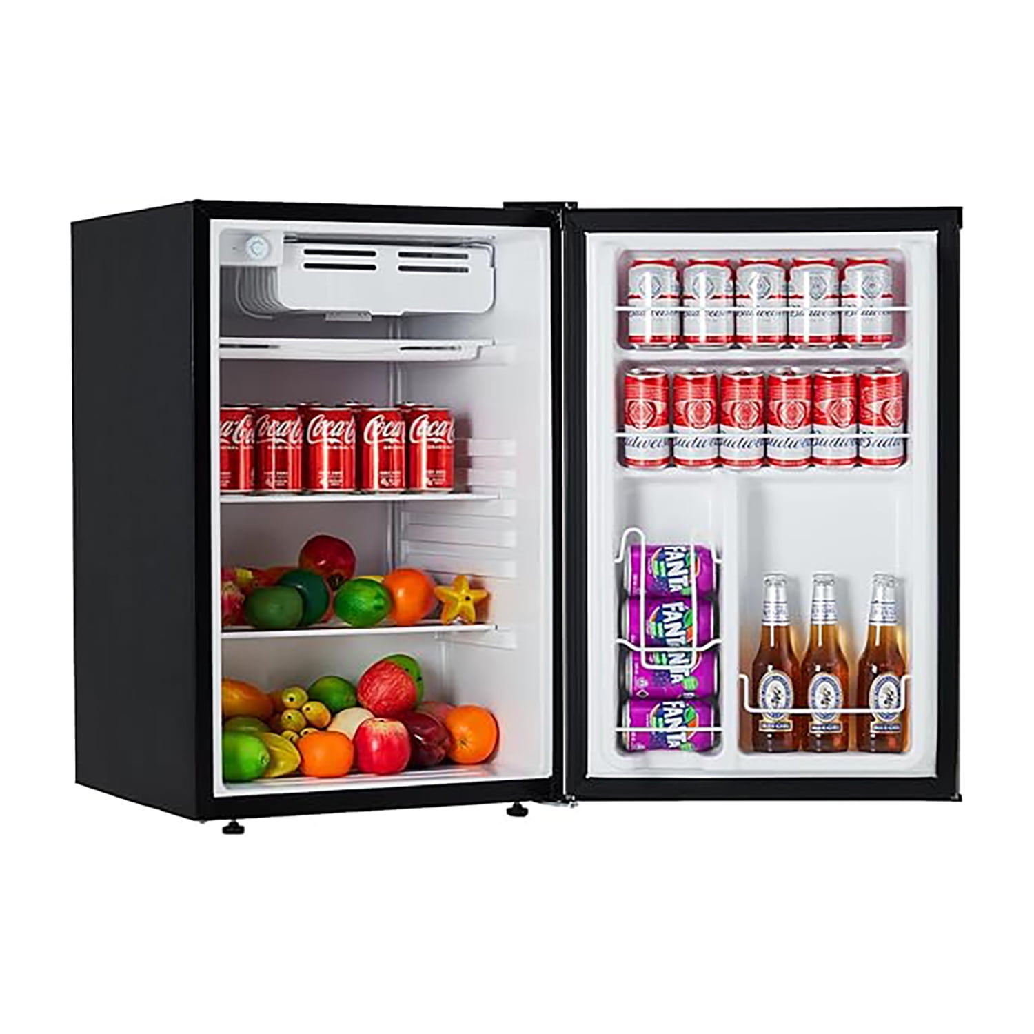 Festisoul 4.5 Cu. Ft. Compact Refrigerator Single Door Mini Fridge with Energy-Efficient & Quiet Operation for Dorm, Office, Bedroom Bar Use, Silver