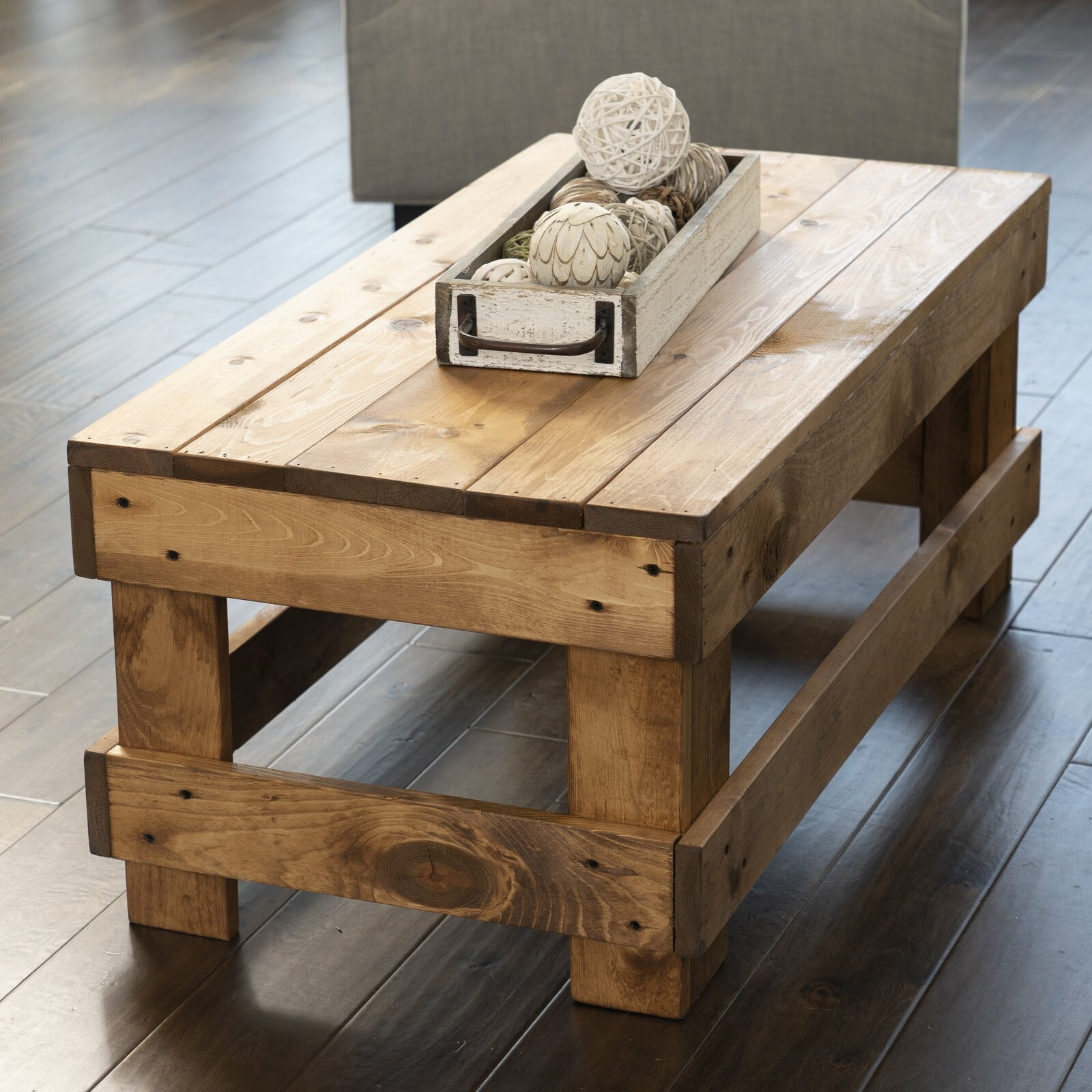 Coughlin solid wood coffee table deals