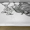 thumbnail image 6 of Ambesonne Retro Place Mats Set of 4, Warrior in a Chariot, Standard Size, Black White, 6 of 6
