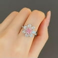 thumbnail image 5 of K-KED Women 925 Silver Filled Wedding Rings Cubic Zircon Engagement Delicate Jewelry Sz 6-10-7, 5 of 6