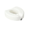 Drive Medical Premium Plastic Raised Toilet Seat with Lock, White, 4.5" Height, for Elongated Toilets, weight up to 300 lbs