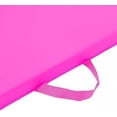 thumbnail image 3 of Tri-Fold Folding Thick Exercise Mat with Carrying Handles for Tumbling MMA Core Pink, 3 of 5