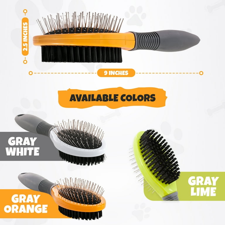 Dog grooming brush clearance for double coat