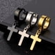 thumbnail image 3 of Minnieouse Pendientes en forma de Cruc de acero inoxidable para hombre, pendientes de Hip Hop, accesorio de moda, Clip en pendiente, aro, suministros de Ropa, zapatos y accesorios Miscelánea Dorado Minnieouse AP012828-04, 3 of 6