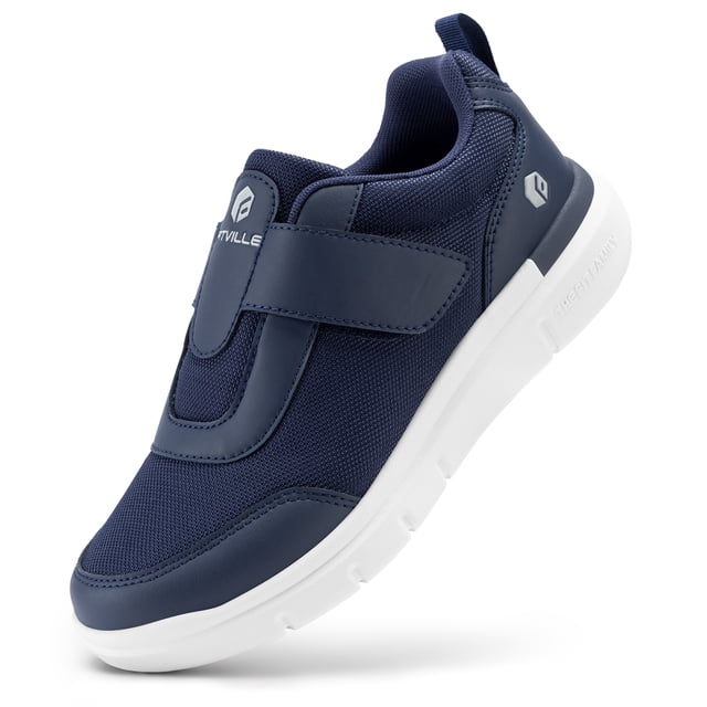 FitVille zapatos para diabéticos para hombres, calzado para diabéticos de ancho Extra ancho, para neuropatías, pies hinchados, alivio del dolor con cierre