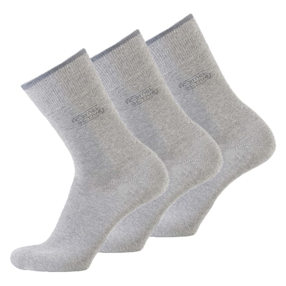 camel active Calcetines para hombre, paquete de 3 - Calcetines básicos, algodón orgánico Gris jaspeado 43-46