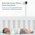 thumbnail image 4 of Owlet Cam 2 Smart Baby Monitor - HD Video Cam, Encrypted WiFi, Temp, Nightvision, 2-Way Talk- White, 4 of 8