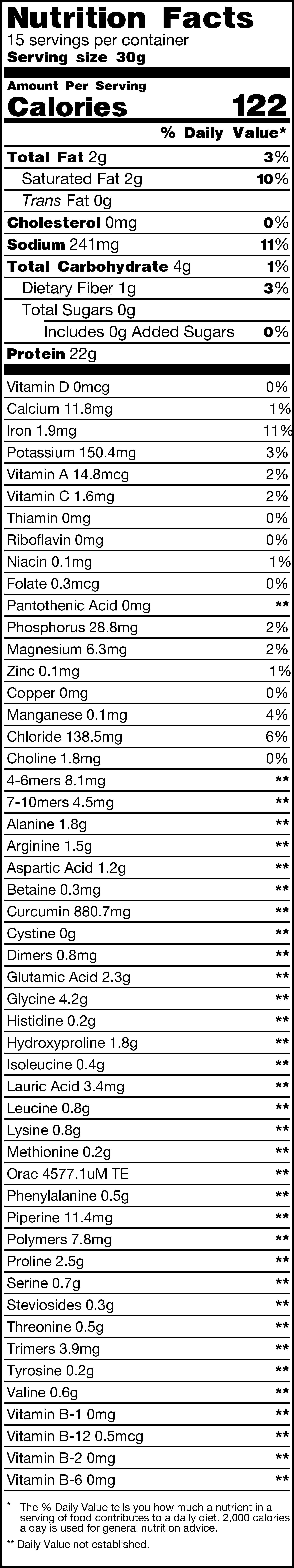 Turmeric Bone Broth Protein - High Collagen Peptides