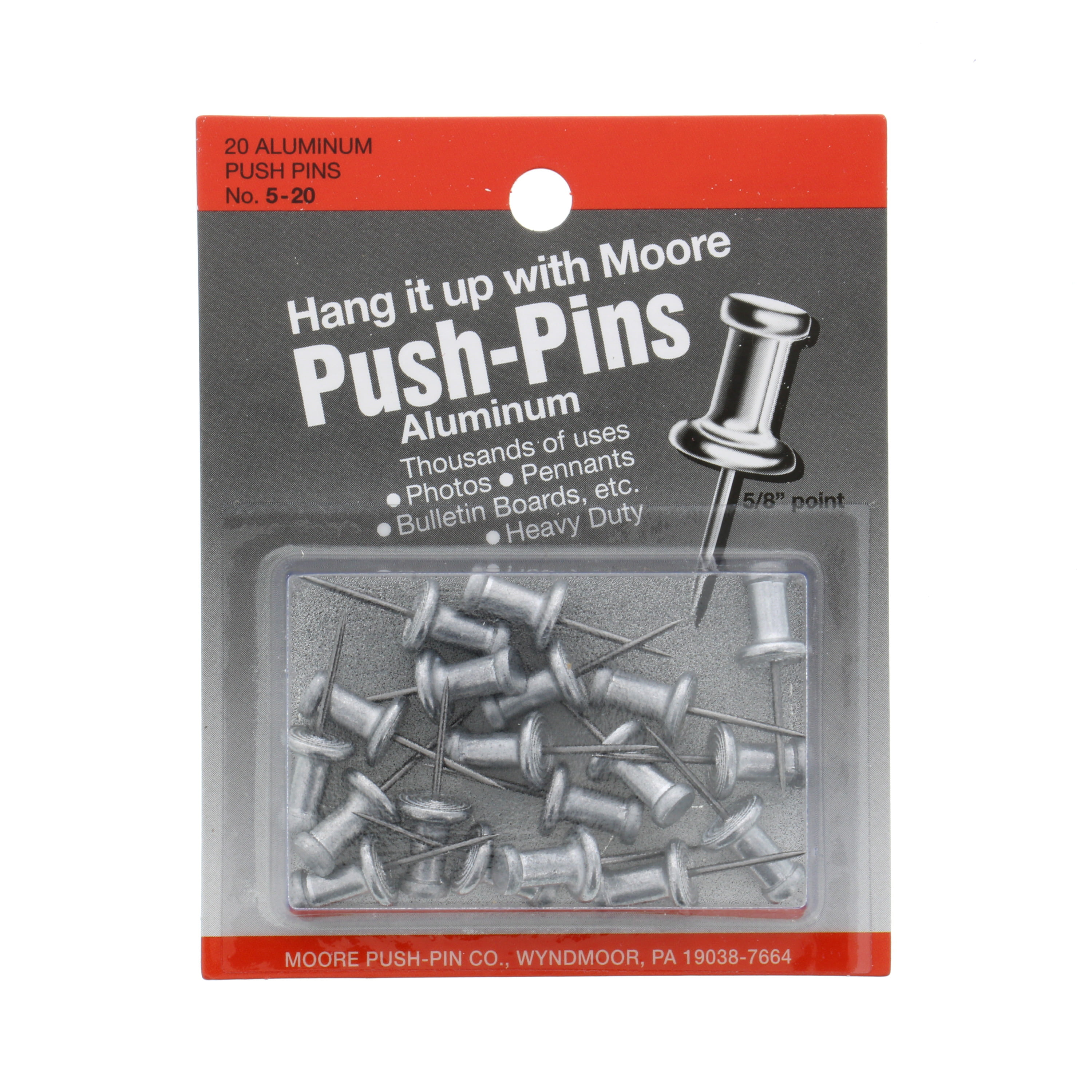 4-100 Moore Push-Pin Aluminum Push-Pins 4-100 