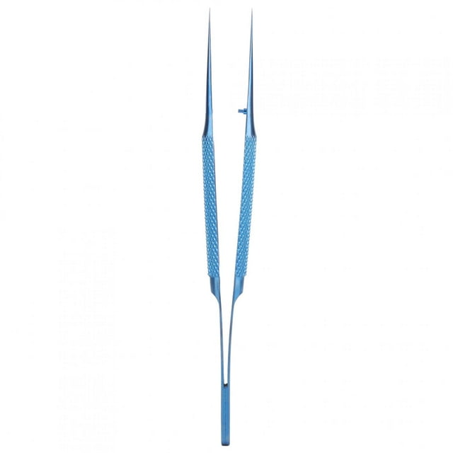 YLSHRF Straight Tweezers,Tweezers,BT-11 Ti Alloy 0.15mm Pointed Straight Repair Tweezers For Microscope Fingerprint Fly Line