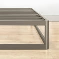 thumbnail image 6 of Mellow Ace of Base 12" Round Metal Platform Bed with Steel Slats, Champagne Grey, King, 6 of 10