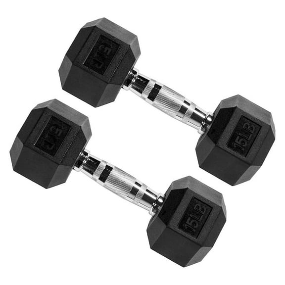 Premium Rubber Encased Hex Dumbbell