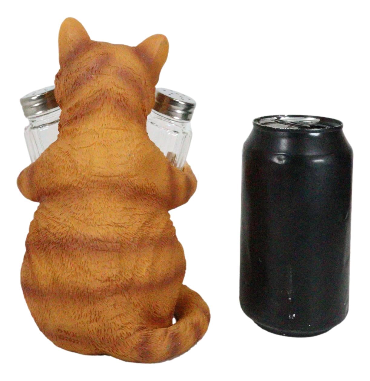 180 Gradi Set Sale E Pepe Happy Welcome Cat: Shaker In Ceramica A Forma Di Gatti Portafortuna, Lavabili A Mano